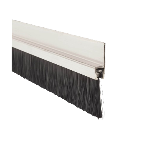 Cepillo guardapolvo con perfil de aluminio vertical